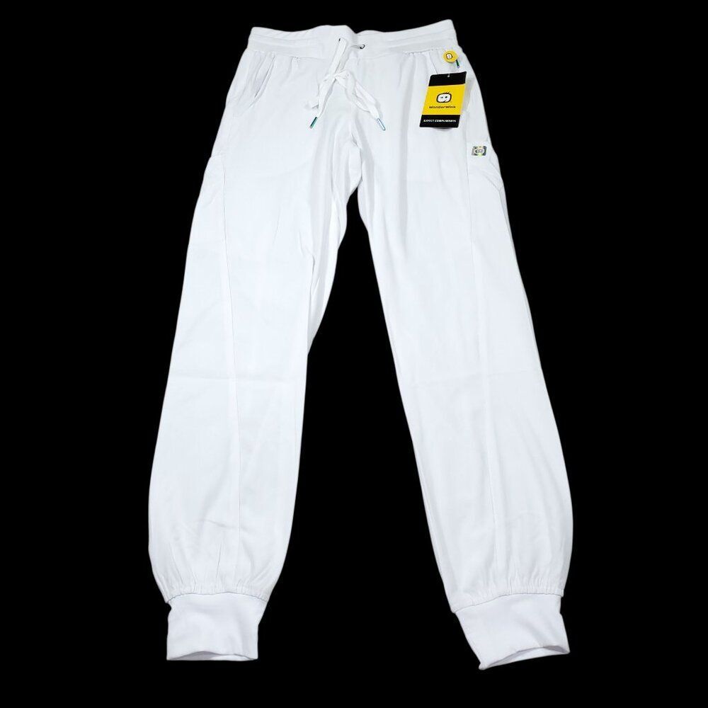 READ WonderWink Aero Women's Cargo Jogger Scrub Pants White Size XXS 2XS